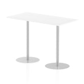 Dynamic Italia 1600 x 800mm Poseur Rectangular Table White Top 1145mm High Leg ITL0294 DD